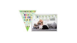 . Zászló, 360 cm, "Boldog Születésnapot" . Zászló, 360 cm, "Boldog Születésnapot"