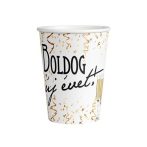 . Pohár, papír, 250 ml, "Boldog Új évet" . Pohár, papír, 250 ml, "Boldog Új évet"
