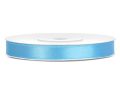 . Szatén szalag, 6 mm, világos kék