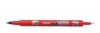 PILOT Alkoholos marker, 0,8/2 mm, kétvégű, PILOT "Twin", piros PILOT Alkoholos marker, 0,8/2 mm, kétvégű, PILOT "Twin", piros