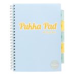 PUKKA PAD Spirálfüzet, A4, vonalas, 100 lap, PUKKA PAD "Pastel project book", vegyes szín PUKKA PAD Spirálfüzet, A4, vonalas, 100 lap, PUKKA PAD "Pastel project book", vegyes szín