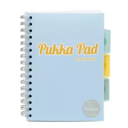 PUKKA PAD Spirálfüzet, A5, vonalas, 100 lap, PUKKA PAD "Pastel project book", vegyes szín