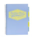   PUKKA PAD Spirálfüzet, A4, vonalas, 100 lap, PUKKA PAD "Pastel project book", vegyes szín