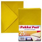 PUKKA PAD Boríték, C6, szilikonos, PUKKA PAD "Gold", arany PUKKA PAD Boríték, C6, szilikonos, PUKKA PAD "Gold", arany