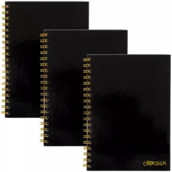 PUKKA PAD Spirálfüzet, B5, vonalas, 80 lap, FSC, PUKKA PAD "Carpe Diem", fekete