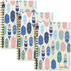 PUKKA PAD Spirálfüzet, B5, vonalas, 80 lap, FSC, PUKKA PAD "Carpe Diem", toll minta PUKKA PAD Spirálfüzet, B5, vonalas, 80 lap, FSC, PUKKA PAD "Carpe Diem", toll minta