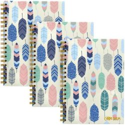 PUKKA PAD Spirálfüzet, B5, vonalas, 80 lap, FSC, PUKKA PAD "Carpe Diem", toll minta PUKKA PAD Spirálfüzet, B5, vonalas, 80 lap, FSC, PUKKA PAD "Carpe Diem", toll minta