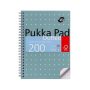   PUKKA PAD Spirálfüzet, A5, pontrácsos, 100 lap, PUKKA PAD "Metallic Jotta"