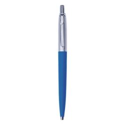 PAX Golyóstoll, 0,8 mm, nyomógombos, tengerkék tolltest, PAX, kék