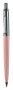   PAX Golyóstoll, 0,8 mm, nyomógombos, pasztell rózsaszín tolltest, PAX, kék