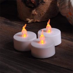 . Led mécses 10 db, sárga fényű . Led mécses 10 db, sárga fényű