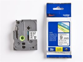 BROTHER Feliratozógép szalag, 9 mm x 8 m, BROTHER, "TZe-221" fehér-fekete BROTHER Feliratozógép szalag, 9 mm x 8 m, BROTHER, "TZe-221" fehér-fekete