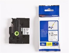 BROTHER Feliratozógép szalag, flexibilis ID, 12 mm x 8 m, BROTHER, "TZe-FX231" fehér-fekete
