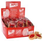   APLI Ragasztószalag, 12 mm x 33 m, APLI "Transparent", átlátszó