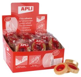 APLI Ragasztószalag, 12 mm x 33 m, APLI "Transparent", átlátszó