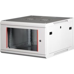 LANDE Rack szekrény, fali, 19", 6U, lapraszerelt, LANDE "PROlineB", szürke LANDE Rack szekrény, fali, 19", 6U, lapraszerelt, LANDE "PROlineB", szürke