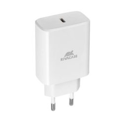 RIVACASE Hálózati töltő, 1xUSB-C, 30W RIVACASE "PS4193", fehér RIVACASE Hálózati töltő, 1xUSB-C, 30W RIVACASE "PS4193", fehér