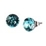  ART CRYSTELLA Fülbevaló, light türkíz SWAROVSKI® kristállyal, 8 mm, ART CRYSTELLA®