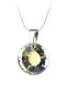   ART CRYSTELLA Nyaklánc, Nap formájú, fehér színjátszós SWAROVSKI® kristállyal, 19mm, ART CRYSTELLA®