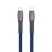 RIVACASE USB kábel, USB-C - USB-C, 1,2 m, RIVACASE "PS6105", kék RIVACASE USB kábel, USB-C - USB-C, 1,2 m, RIVACASE "PS6105", kék