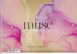 SHKOLYARYK Vázlatfüzet, spirál, A4, 150 g, 30 lap, SHKOLYARYK "Drawing Muse" SHKOLYARYK Vázlatfüzet, spirál, A4, 150 g, 30 lap, SHKOLYARYK "Drawing Muse"