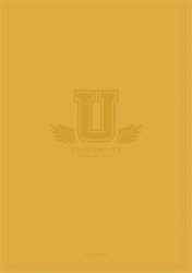 SHKOLYARYK Füzet, tűzött, A4, kockás, 60 lap, SHKOLYARYK "University International", vegyes