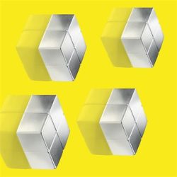 SIGEL Extra erős kockamágnes, 4 db, SIGEL "SuperDym", ezüst SIGEL Extra erős kockamágnes, 4 db, SIGEL "SuperDym", ezüst