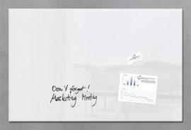 SIGEL Mágneses üvegtábla, 100x65 cm, SIGEL "Artverum® fehér SIGEL Mágneses üvegtábla, 100x65 cm, SIGEL "Artverum® fehér