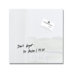 SIGEL Mágneses üvegtábla, 30x30 cm, SIGEL "Artverum® ", fehér SIGEL Mágneses üvegtábla, 30x30 cm, SIGEL "Artverum® ", fehér