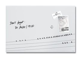 SIGEL Mágneses üvegtábla, 48x48x1,5 cm, SIGEL "Artverum® ", Little birds mintázat, matt SIGEL Mágneses üvegtábla, 48x48x1,5 cm, SIGEL "Artverum® ", Little birds mintázat, matt