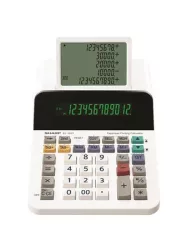 SHARP Számológép, segédkijelzős asztali, 12 számjegy, SHARP "EL-1501"