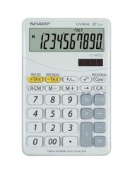 SHARP Számológép, asztali, 10 számjegy, SHARP "EL-M332", fehér SHARP Számológép, asztali, 10 számjegy, SHARP "EL-M332", fehér