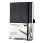   SIGEL Jegyzetfüzet, exkluzív, A5, vonalas, 97 lap, keményfedeles, SIGEL "Conceptum", fekete
