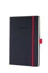   SIGEL Jegyzetfüzet, exkluzív, A5, vonalas, 97 lap, keményfedeles, SIGEL "Conceptum Red Edition", fekete-piros