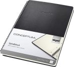 SIGEL Spirálfüzet, exkluzív, A4, vonalas, 80 lap, keményfedeles, SIGEL "Conceptum", fekete SIGEL Spirálfüzet, exkluzív, A4, vonalas, 80 lap, keményfedeles, SIGEL "Conceptum", fekete