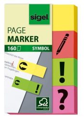SIGEL Jelölőcímke, papír, 4x40 lap, 20x50 mm, SIGEL, vegyes szín SIGEL Jelölőcímke, papír, 4x40 lap, 20x50 mm, SIGEL, vegyes szín