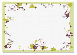 SIGEL Könyökalátét, A3, gyermekeknek, SIGEL "Kis Hősök"