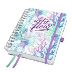   SIGEL Naptár, spirál, A5, heti, 2026, kemény borító, SIGEL "Jolie", Let it flow