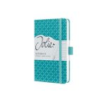 SIGEL Jegyzetfüzet, exkluzív, 95x150 mm, vonalas, 87 lap, keményfedeles, SIGEL "Jolie", türkiz SIGEL Jegyzetfüzet, exkluzív, 95x150 mm, vonalas, 87 lap, keményfedeles, SIGEL "Jolie", türkiz