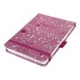   SIGEL Jegyzetfüzet, exkluzív, 110x79 mm, pontrácsos, 79 lap, keményfedeles, SIGEL "Jolie" Pink Happiness