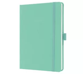 SIGEL Jegyzetfüzet, exkluzív, A5, vonalas, 96 lap, keményfedeles, SIGEL "Jolie", mentazöld