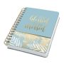   SIGEL Spirálfüzet, 168x215 mm, pontrácsos, 120 lap, keményfedeles, SIGEL "Jolie", Heavenly Leaves