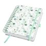   SIGEL Spirálfüzet, 168x215 mm, sima, 120 lap, keményfedeles, SIGEL "Jolie Eucalyptus Day"