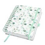 SIGEL Spirálfüzet, 168x215 mm, sima, 120 lap, keményfedeles, SIGEL "Jolie Eucalyptus Day" SIGEL Spirálfüzet, 168x215 mm, sima, 120 lap, keményfedeles, SIGEL "Jolie Eucalyptus Day"