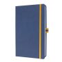   SIGEL Jegyzetfüzet, exkluzív, A5, vonalas, 88 lap, keményfedeles, SIGEL "Linescape", kék-sárga