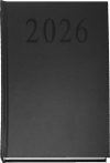 . Naptár, tervező, A5, napi, 2026, fekete . Naptár, tervező, A5, napi, 2026, fekete