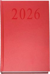 . Naptár, tervező, A5, napi, 2026, bordó . Naptár, tervező, A5, napi, 2026, bordó