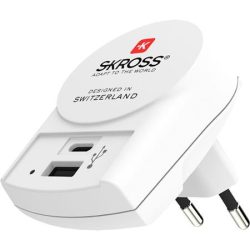 SKROSS Hálózati töltő, 1xUSB-A, 1xUSB-C, SKROSS SKROSS Hálózati töltő, 1xUSB-A, 1xUSB-C, SKROSS