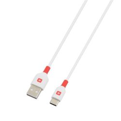 SKROSS Töltőkábel, USB-A/USB-C, 2m, SKROSS, fehér SKROSS Töltőkábel, USB-A/USB-C, 2m, SKROSS, fehér