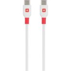 SKROSS Töltőkábel, USB-C/USB-C, 1,2m, SKROSS, fehér SKROSS Töltőkábel, USB-C/USB-C, 1,2m, SKROSS, fehér